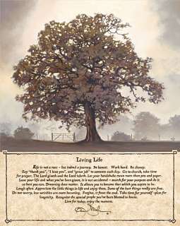 Living Life Tree Bonnie Mohr Country Framed Picture Art  