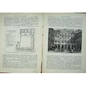   Edinburgh 1882 Plan Royal Exchange Buildings Scotland