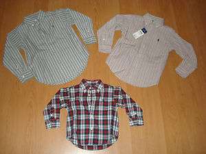 Ralph Lauren Infant/Toddler Boys Button Down Dress Shirts, MSRP $35.00 