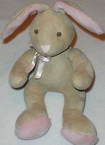 Soft The Childrens Place TCP Tan Suede Feel Stuffed Plush Bunny Rabbit 
