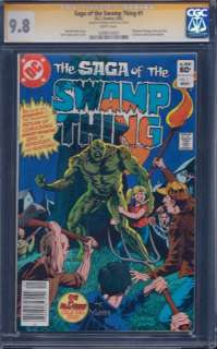 SAGA OF THE SWAMP THING #1 CGC SS 9.8 TOM YEATES ONLY 1  