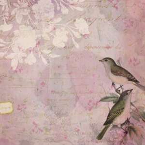  Flora & Fauna Flat Paper 12X12 Lovebirds Arts, Crafts & Sewing