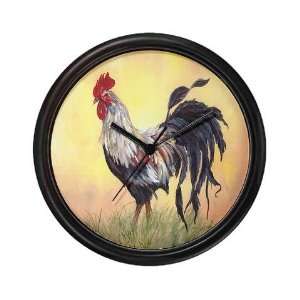  Struting Rooster Cat Wall Clock by 