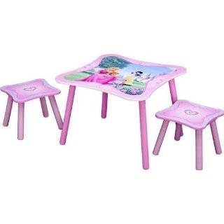 Childrens Furniture Barbie Creative Play Table with 2 Chairs  