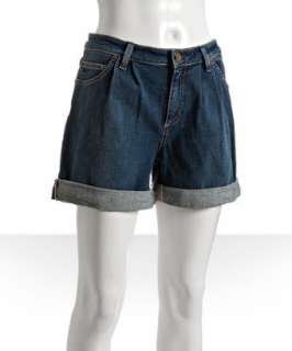 Marc by Marc Jacobs vintage wash stretch pleated denim shorts 