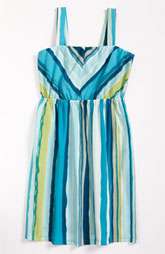 Roxette Stripe Dress (Big Girls) $58.00