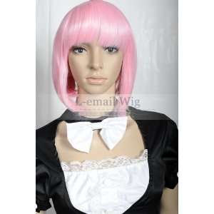   35cm Short BOB Baby Pink Straight Full Cosplay Wig Cw141 Toys & Games