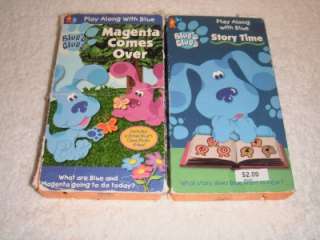 Awesome Lot of 4 Blues Clues Kids VHS Movies  