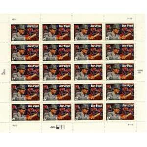 Bear Bryant 20 x 32 cent U.S. Postage Stamps 1997 #3148
