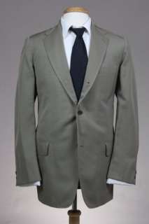 Vintage 60s Cricketeer Khaki 2 Piece Wool Suit 46 L  