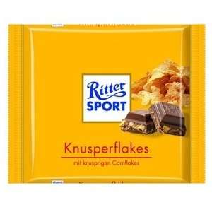 Ritter Sport Crisp and Flakes Chocolate Bar Pack of 3