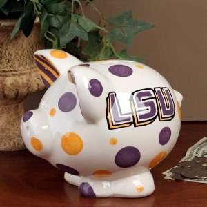  LSU Tigers Ceramic Piggy Bank