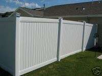 Bufftech Lexington White PVC Vinyl Privacy Fence 104  
