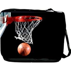  Rikki Knight® Basketball in Hoop Design Messenger Bag 