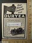 1903 paper ad duryea power co reading pa one hand
