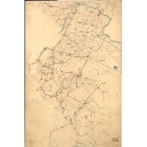  Civil War Map Preliminary map of northern Virginia 