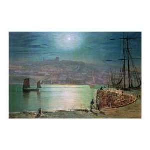  John Atkinson Grimshaw   Whitby Harbour By Moonlight 