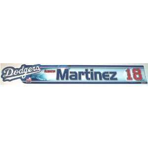 Ramon Martinez #18 2007 Dodgers Game Used Locker Room Name Plate