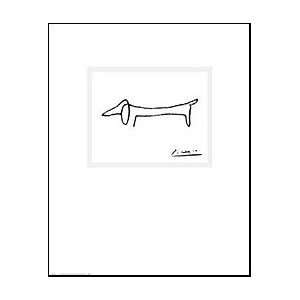  The Dog   Dachshund Print by Picasso