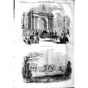  1845 GRAND CORINTHIAN ARCH STOWE GARDEN ARCHITECTURE