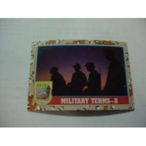 Desert Storm Collectors Cards   Military Terms B 2nd Series, Card #144
