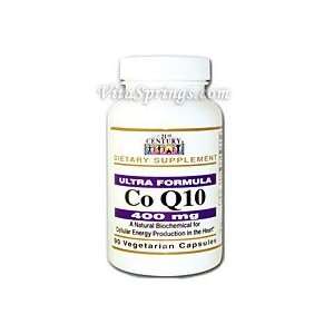  Co Q10 400 mg 90 Vegetarian Capsules, 21st Century Health 