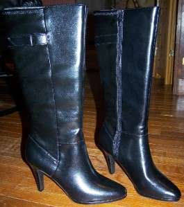   WORTHINGTON Black 3 3/4 Inch Heel Fashion Boots More PICS  