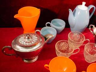   1950s GIRLS TOY TEA SET Cookware VARIOUS SETS Plastic KITCHEN  