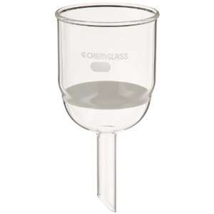 Chemglass CG 1402 23 Glass Buchner Filtering Funnel with Medium Frit 