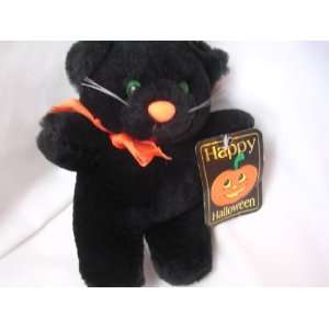  Halloween Black Cat Plush Toy Collectible 