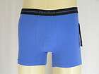   Size LARGE Cotton Spandex Stretch Boxer Brief Underwear BLUE New nwt