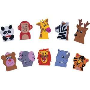   Wild Animals Felt Finger Puppet Set (10 Finger Puppets) Toys & Games