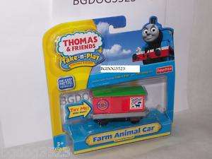 Thomas the Train Take N Play Along Farm Animal Car NIP  