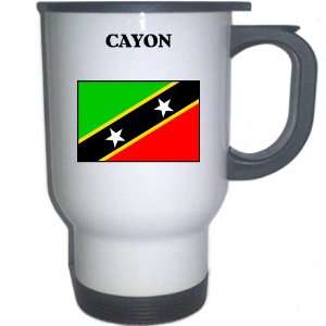 Saint Kitts and Nevis   CAYON White Stainless Steel Mug