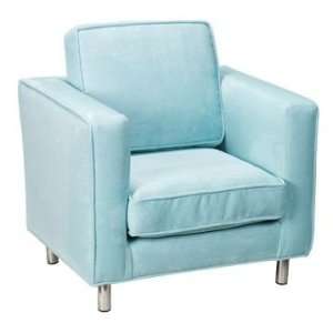 Jennifer Delonge Ava Chair in Microsuede (Sky Blue)