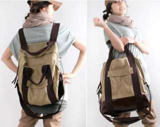  Women Girls Vintage Canvas Backpacks/Handbag School Bag multifunction