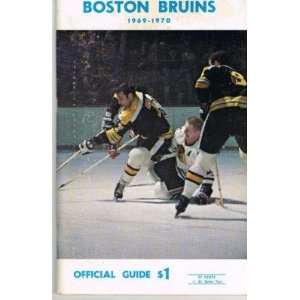  1969 70 Boston Bruins Yearbook Esposito Hodge on the cover 