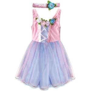   / Blue & Pink Velvet Classic Princess Dress, Large 7/8 Toys & Games