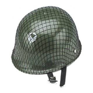 Kid Plastic Green Net ARMY HELMET Hat Military Costume