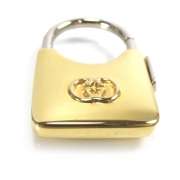 GUCCI Vintage Mini Purse Keychain Key Ring Gold GG  
