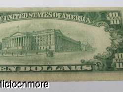   1950 B $10 TEN DOLLAR BILL FRN FEDERAL RESERVE NOTE CLEVELAND D ERROR