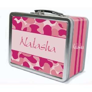  personalized pink lunch box