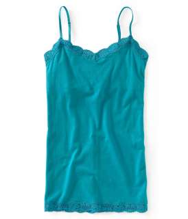 aeropostale womens solid lace cami shirt  