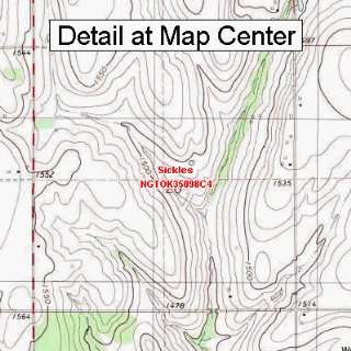   Map   Sickles, Oklahoma (Folded/Waterproof)