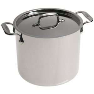  All Clad Stainless Collection Stockpot with Lid 7.0QT 8 5 