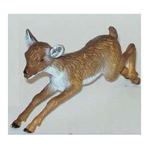  Baby White Tail Deer Lifelike Rubber Replica 3.25 Inches 