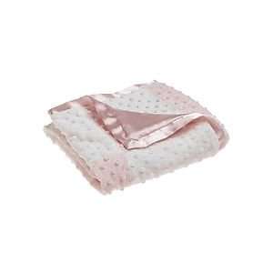  Cocalo Pink & White Raised Dot Sherpa Blanket Baby