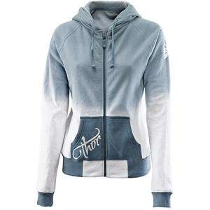  Thor Motocross Womens Bliss Zip Up Hoody   X Small/Silver 