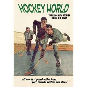  Exclusive By Buyenlarge Hockey World 12x18 Giclee on 
