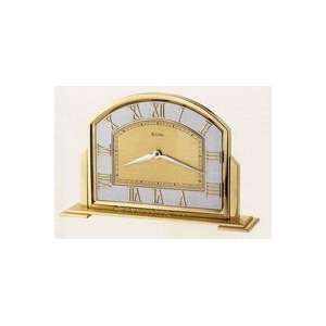  Bulova B1751 Fostoria Table Top Clock Brass